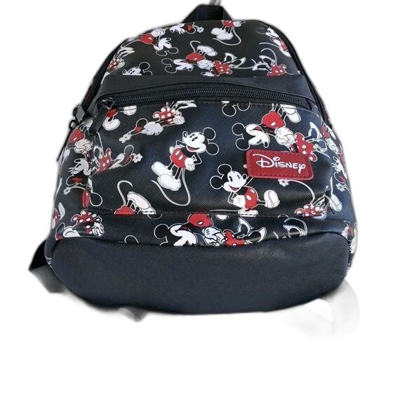 Disney Bioworld Mickey and Minnie Mouse Mini Backpack Black NWT *** - Picture 11 of 13